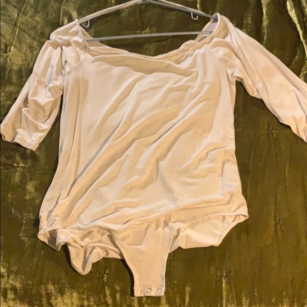 Aerie Oatmeal bodysuit XL